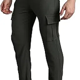 fabripple Men’s Cargo Track Pants | Relaxed Fit Utility Trousers with Side Pockets – Casual & Streetwear Lower-picture-33