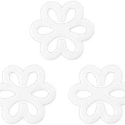 uxcell Bra Shoulder Strap Clips Buckles Bra Strap Anti-Slip Buckles Straps for Women White-2 Flower Shape-picture-15
