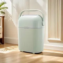 EKYLIP Diaper Pail - Nappy Disposal - Bathroom Small Trash Can with Lid - Mini Trash Can with Lid Removable Small Garbage Can, Tiny Plastic Trash Bin Counter Garbage Lint Bin for Bedroom-picture-17