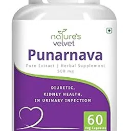 nature's velvet Natures Velvet Lifecare Punarnava Pure extract 500 mg 60 Capsules pack of 1-picture-33
