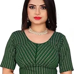 pu fashion Latest Katori Design Golden Foil Printed Designer Blouse Stretchable Readymade Saree Blouses for Women Trendy Blouse Special for Festival-picture-53