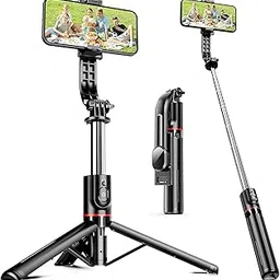 GADGETSWEAR Mobile Stand Selfie Stick Phone with Tripod Holder for Video Recording, Vlogging Sticks Accessories Kit, YouTube Making Gadgets Photo/Videos Camera Shoot Remote, 360 Degree Rotation-image-98