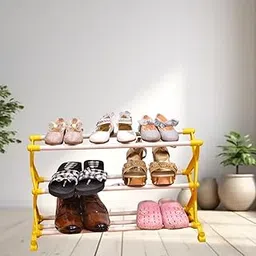 Indus Healthcare10 Pairs Unbreakable Shoe Stand, Easy to Assemble & Move, Multipurpose Portable Home Organization Shoe Rack/Stand (Blue)-picture-24