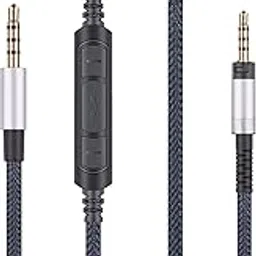 Audio Replacement Cable with in-Line Mic Remote Volume control Compatible with Sennheiser HD4.40, HD 4.40 BT, HD4.50, HD 4.50 BTNC, HD4.30i, HD4.30G Headphone and Compatible with Samsung Galaxy Huawei-picture-19