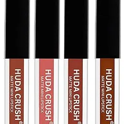 Sh.Huda Liquid Matte Mini Lipstick Set of 4,Nude Edition (Shades May Differ due to image color correction)-picture-49