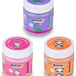 Blobbie® Kawaii Pastel Gel Slime Set of 3 for Girls |Free 3D Kawaii Character Stickers | Pink Purple Peach | Scented | 130 ml x 3 = 390 ml |100% Non-Sticky | 100% Safe & Non-Toxic | for Age 4+ Years-picture-49