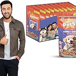 Mankind PetStar Puppy Wet Dog Food | Chunky Chicken Gravy | 100g+20g Free (Pack of 15)-picture-46