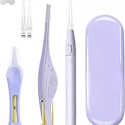 MAYCREATE® 3Pcs Ear Cleaner Kit With Metal Storage Box, Earwax Spoon Digger & Tweezers, LED Light Ear Picking Tools Kit for Adults and Kids Ears Cleaning(Batteries Not Included)-image-29
