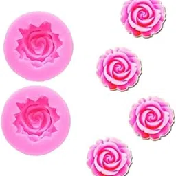 Skytail 2 pcs 3D Rose Candle Mould Silicone Lotus Flower Mold for DIY Cupcake Cake Topper Decoration Jelly Fondant Mold Crystal Handmade Soap Chocolate Desserts Ice Cube Candy GumPaste Resin Mould-image-56