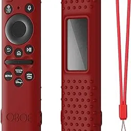 OBOE Samsung Smart TV Remote Cover - Silicone Case with Lanyard (E-Wine Red) - Compatible with 2023 Model TM-2360 E Remote Protective Open Key Case-picture-35