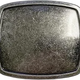 belts.com Western Plain Rectangular Hammered Vintage Belt Buckle (Antic Silver)-picture-19