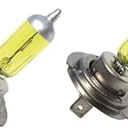 Guance 2PCS 12V Yellow H7 (12v 55w) Bulb for Tata Nexon BS6-image-2