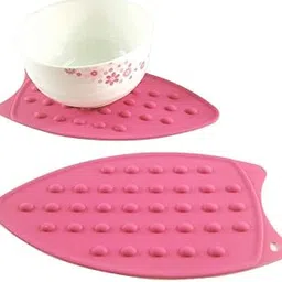 FreshDcart Silicon Rubber Iron On Mat Hot Ironing Insulation Rest Pad Helpers Double Sided Board Pack of 1 (Color May Vary)-picture-22