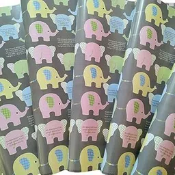 eVincE elephant gift wrapping papers for kids first birthday party theme | Set of 5 neutral wraps for Christmas Diwali & Rakhi Gifts for Brother & Sisters | Theme Party gifting ideas & craft decor-picture-16