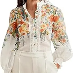 litzo Top for Women || Regular Fit Western Latest Stylish Office Wear Tops Women (L 43-44)-picture-10