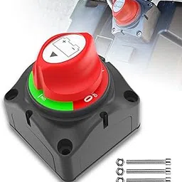 Battery Disconnect Switch 12V Heavy Duty Kill Switch Waterproof Quick Cut Off Switch for Marine Boat rv-picture-17