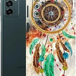 AtOdds - Compatible for Samsung Galaxy F23 (5G) Mobile Back Skin Film Wrap with Camera Protector (Coverage - Back+Camera+Sides) (Dream Catcher)-picture-21