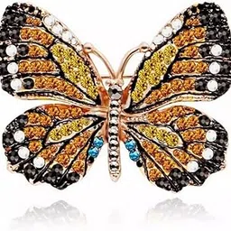 vientiq Multicolor Crystal Rhinestone Butterfly Brooch Pin for Women/Girls Wedding/Banquet/Birthday Party-picture-32