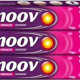 Moov Fast Pain Relief Cream - 30g (Pack of 3) | Suitable for Back Pain, Muscle Pain, Joint Pain, Knee Pain | 100% Ayurvedic Formula | Suitable for Sports & Gym related injuries-picture-31
