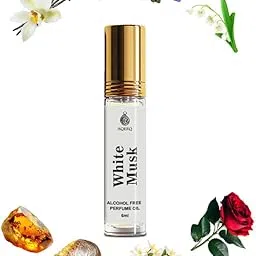 Aqeeq White Musk Premium Attar Roll On, 6ml | Rose, Jasmine, Lily, Musk, Amber, Vanilla Notes | Pure Concetrated Perfume Oil | Daily Use Long Lasting Attar for Men & Women-image-6