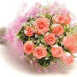 Florazone Mesmerizing Fresh Flowers Pink Bouquet (Bunch of 15 Roses)-picture-32