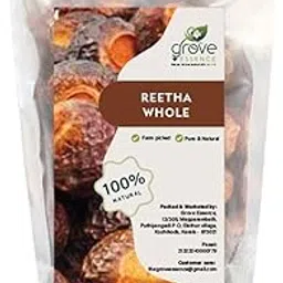 GROVE ESSENCE Reetha Whole 200g | Raw Reetha | Dried Soapnuts | Aritha Raw Form | 100% Natural Organic Dried Raw Reetha Pure form - 200g-picture-31
