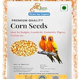 Shree Jee Organic Dry Corn Seeds (Maize 1.5 Kg) Bird Food for Pigeons, Squirrel, Garden Animals, Doves, Canaries, Finches, Waxbills, Budgies, Lovebirds, Cockatiels,All Life Stages-picture-24