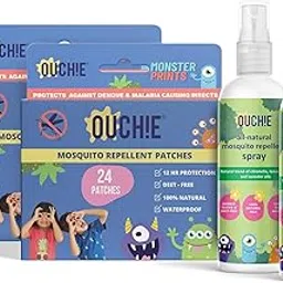 Ouchie 100% Natural Insect Repellent Spray Pack of 2 (100ML Each) & Monster Print Mosquito Repellent Patches Pack of 2 (24 Patches Each)-picture-19