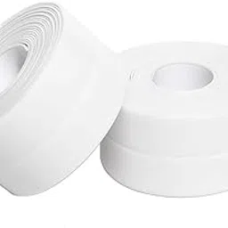 Leeonz® Counter Caulk Strip Seal for Bath Tub, Kitchen, Shower Toilet Wall Sealant, Kitchen Corner Line Waterproof Tape Table Edge Corner Protector Bumper Strip, 3.2m*3.8cm (White, 2PCS)-picture-12