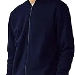 drobe Plain Stylish Bomber Jacket Casual Zipper Closure Bomber Jacket for Men and Women-picture-16