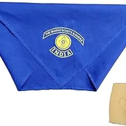 prolife SCOUT SCRAF AND WOGGLE SET(THE BHARAT SCOUT AND GUIDE) ROYAL BLUE SCARF-picture-32