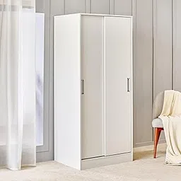 Home Centre Helios Alton 2-Door Sliding Wardrobe - White-image-24