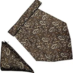 voici France Men's Self-Design Paisley Cravat NeckTie for Men Free Size Microfiber Fabric-picture-14