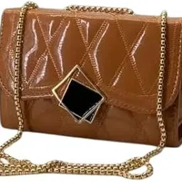 Stylish New Sling Bag for Girls and Women PU Leather Handbag with Chain Strap-picture-34