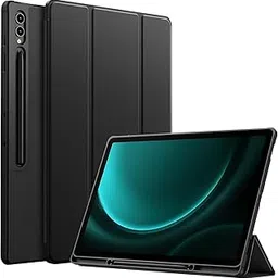 Galaxy Tab S9 FE Plus/S9 Plus/S10+ 12.4" Cover, Soft Flexible Flip Case Cover with S Pen Holder for Samsung Galaxy Tab S9/S9 Plus/S10+ 12.4 inch (Black)-picture-37