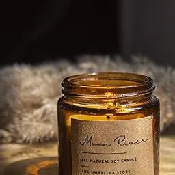 THE UMBRELLA STORE 100% Organic Soy Wax Scented Candle, Scented candle Air Fragrance Home (Rose+Chocolate) image 1