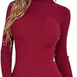 tandul Women’s Sweater- Maroon Sweater with Unique Design Full Sleeve Sweater Winter Warm Sweater Boost Your Style with Casual Sweater for Women Diwali Gifts for Women-picture-34