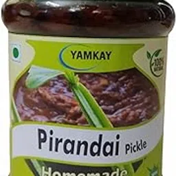 Yamkay Pirandai Hadjod Pickle – Authentic South Indian Veld Grape Flavored, 100% Natural, No Artificial Preservatives, Homemade with Cold-Pressed Gingelly Oil, Healthy & Delicious, Tasty Pirandai, Adament Creeper Pickle, 300GM – Made with Pure Wooden Cold Pressed Oil, Rich in Nutrients, Vegan & Gluten-Free, Ideal for Rice, Paratha, and Other Dishes, Traditional South Indian Recipe for an Authentic Flavor-picture-30