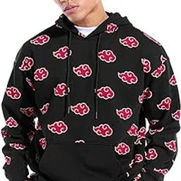 bewakoof X Naruto Men's Fleece Oversized Fit Hoodies Heavy Duty® 1.0 | Hoodie for Men Winter Wear-picture-22