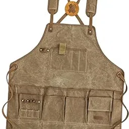 THE STYLE SUTRA Canvas Work Apron Heavy Duty for Carpenters for Men Women with Tools Pockets-picture-40