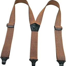 chuongkaiye 3.8CM Elastic Suspenders for Men and Women with 3 Plastic Clip Buckles Adjustable Strap Braces-picture-14
