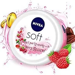 NIVEA Soft Light Moisturizer 100ml | Berry Blossom | For Face, Hand & Body, Instant Hydration | Non-Greasy Cream | With Vitamin E & Jojoba Oil | All Skin Types-picture-11