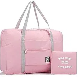 eaftos Nylon 16 Cms Travel Duffle(Luggage Bag-Foldable_ Light (1, Pink)-picture-17