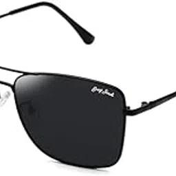 grey jack Square Polarized Sunglasses UV Protected for Men Women Metal Frame GJ1297-picture-24