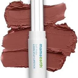 Mamaearth Soft Matte Long Stay Lipsticks with Jojoba Oil & Vitamin E for 12 Hour Long Stay - 01 Mocha Brown - 3.5 g-picture-26
