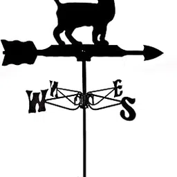 Weathervane Roof Mount Cat Ornament Direction Indicator Outdoor Garden Decor Farmhouse Decorative Wind Vane Weathercock Easy to Assemble-picture-30