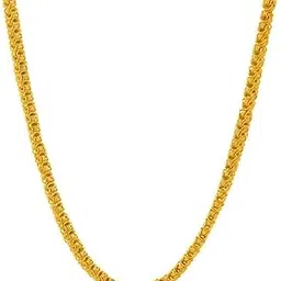 lva creations Gold plated neck chain necklace jewelry mala For Men and women Stainless Steel Metal daily Long Platinum Necklace for womwn and men unisex Fashion Jewellery-picture-25