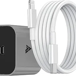 DR VAKU® 20W Charger Adapter Cable Combo (MFi-Certified) Compatible with 14/14Plus/14Pro/14 Pro max/iPhone 13/13 Pro/13 Pro max/iPhone 12/12 Pro/11/X/Xr- Grey-picture-40