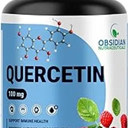 Quercetin 100 mg, 60 Vegetarian Capsules | Pure Bioflavonoid Antioxidant Supplement, Immune Support, Cellular Health |-picture-28