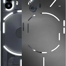 AtOdds - Compatible for Nothing Phone 2 | Mobile Back Skin Sticker Wrap - Lamination | (Coverage - Back+Camera+Sides) (Design - Metallic Grey)-picture-14